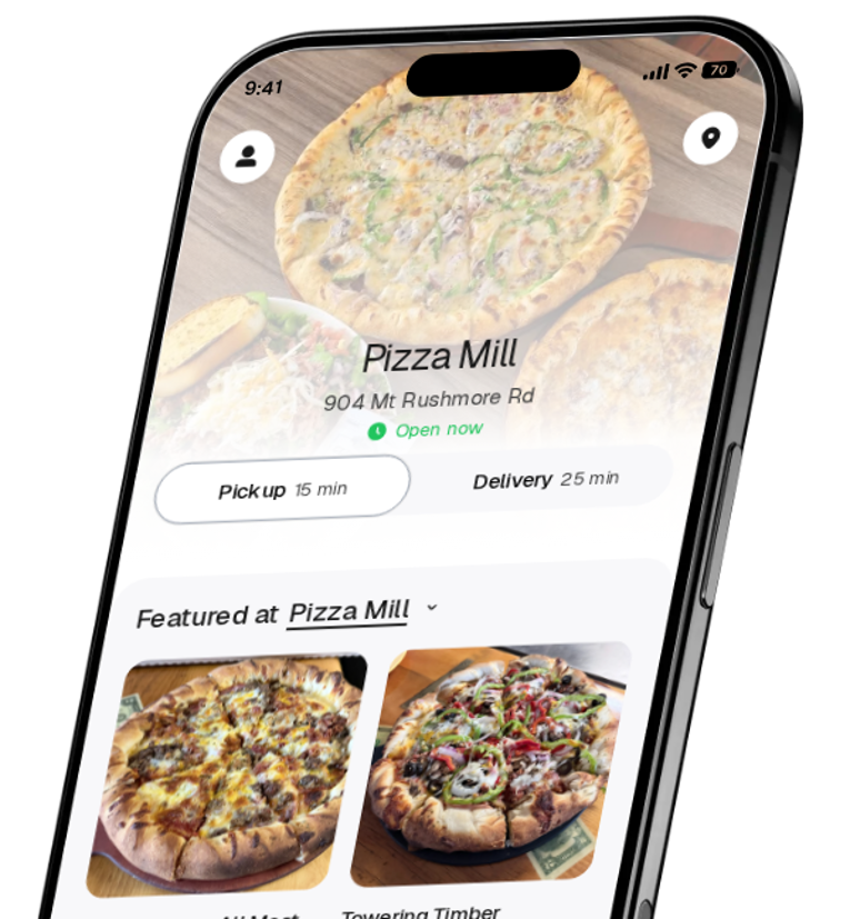 Pizza Mill app preview
